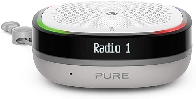 Pure StreamR Splash Portable Waterproof (IP67) Wireless Digital Radio Speaker with Alexa Voice Technology and Bluetooth Streaming - Stone Grey