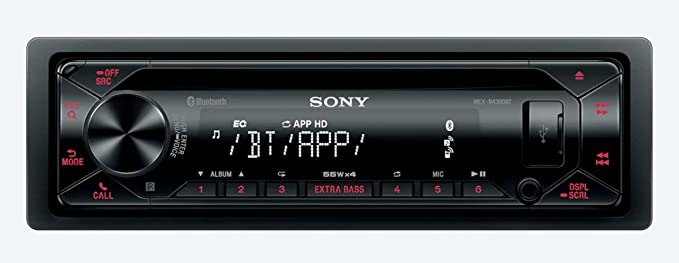 Sony MEX-N4200BT Single-Din in-Dash Built-in Bluetooth CD / MP3, AM/FM Front USB, Auxiliary, Pandora, Spotify, iHeartRadio, iPod / iPhone and Android Controls Car Stereo Receiver