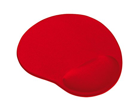 Trust BigFoot Gel Mouse Pad with Wrist Rest, Red