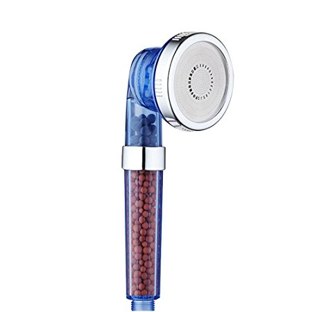 GeMoor 3 Mode Water Saving Shower Head Handheld Showerhead Filter Adjustable Ionic Filter