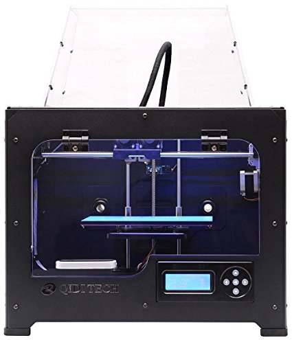 QIDI TECHNOLOGY Dual Extruder Desktop 3D Printer QIDI TECH I,Fully Metal Frame Structure - Acrylic Cover,W/2 Free Filaments