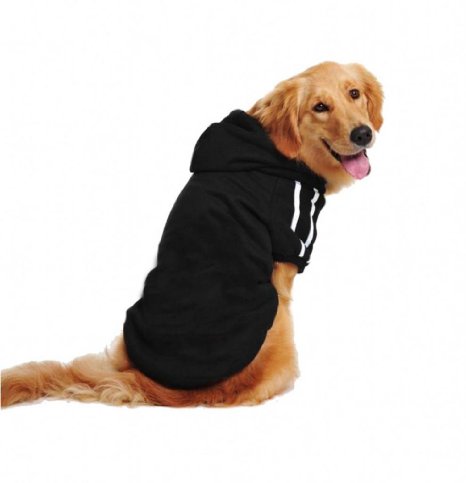Lesypet Big Dog Sweater Dog Hoodies Sports Clothes Design for Big Dog, Labrador Retriever, Golden Retriever ,German Shepherd Dog,Boxer etc, 20lbs-80lbs