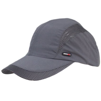 Mens Summer Quick-dry Ultra Mesh Big Brim Taffeta Running Baseball Hat Cap Visor