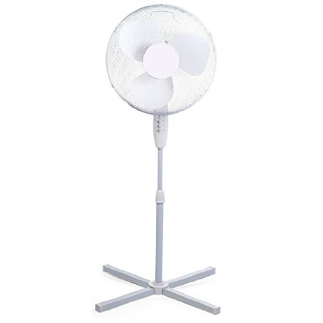 Electrical White 16 inch Oscillating Pedestal (Stand) Fan