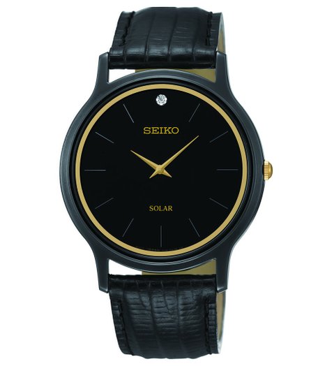Seiko Men's SUP875 Analog Display Japanese Quartz Black Watch