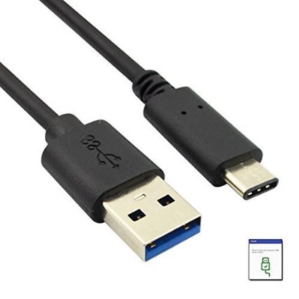 Winplus Tech Upgraded USB 3.1 Type C Male to USB 3.0 A Male Charging & Sync Cable for Apple New MacBook 12 Inch, Nokia N1 Tablet, Chromebook Pixel and Other Type-C Devices (3.3ft/1m,1Pack)-Black