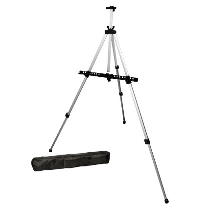 US Art Supply E-501 Aluminum Field Easel with Bag 65-Inches