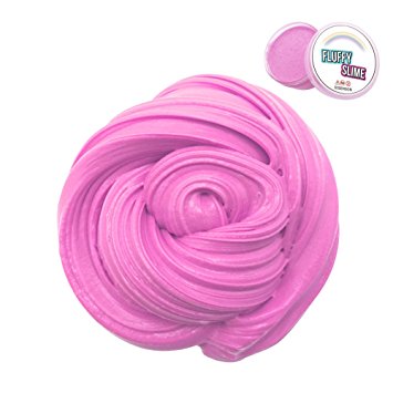 Fluffy Slime - Jumbo Floam Slime Sludge Toy Satisfying Slime Scented Stress Relief Toy for Kids and Adults Soft Stretchy and Non-sticky 7 OZ Pink