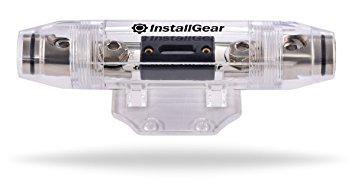 InstallGear 1/0 Gauge AWG In-Line ANL Fuse Holder with 250 Amp Fuse