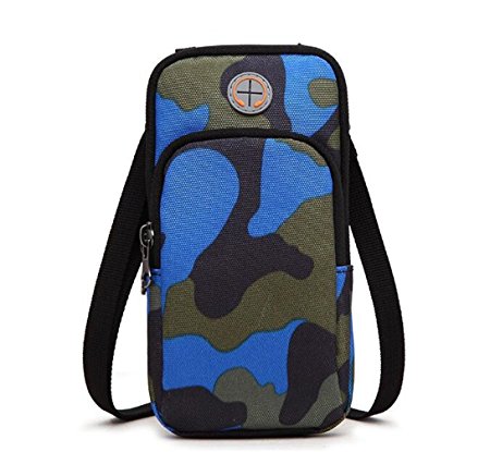 Wonlex Outdoor Tactical Holster 3in1 Camouflage Bag - Sports Running Cellphone Arm Bag, Satchel,Single-shoulder bag - Wallet Pouch Purse Phone Case with Zipper
