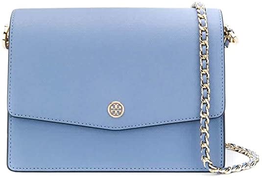 Tory Burch Ladies Robinson Floral Interior Convertible Shoulder Bag in Blue