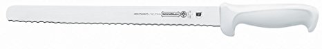 Mundial W5627-12E 12-Inch Serrated Edge Slicing Knife, White