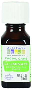 Aura Cacia Illuminate Facial Care Essential Oil Blend, 0.5 Fluid Ounce