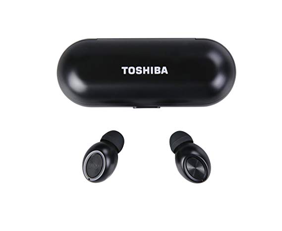 Toshiba True Wireless Stereo Sweat-Resistant Bluetooth Earphones Black (RZE-BT700E)