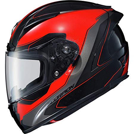 Scorpion EXO-R2000 Adult Street Motorcycle Helmet - Hypersonic Red/Medium