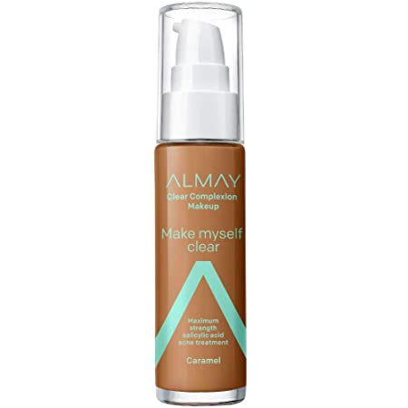 Almay Clear Complexion Makeup, Hypoallergenic, Cruelty Free, Dermatologist Tested Foundation, 1oz