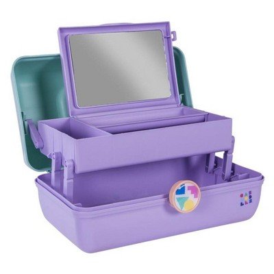 Caboodles On-the-Go Girl Sea foam Lid and Lavender Base Vintage Case, 1 Pound