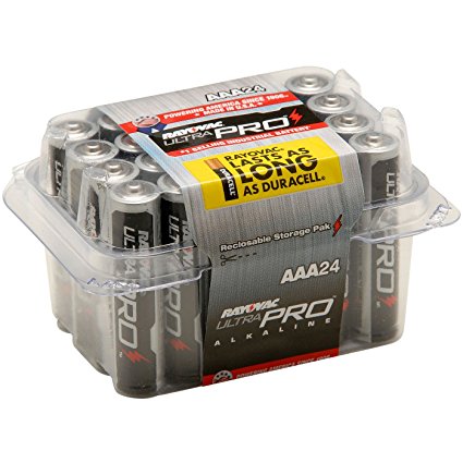 Rayovac Ultra Pro Alkaline Batteries, AAA, 24/Pack