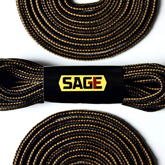[SAGE] Work Boot Laces, Heavy Duty Replacement Shoelaces