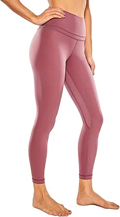 CRZ YOGA Womens Naked Feeling Workout 7/8 Yoga Leggings - 25 Inches High Waist Tight Pants