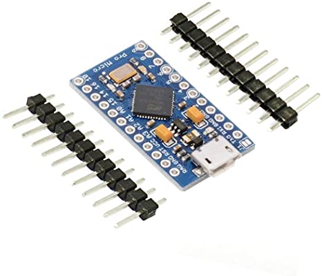 KeeYees Pro Micro ATmega32U4 5V 16MHz Micro USB Development Board Module Microcontroller Replace ATmega328 for Arduino Leonardo Bootloader (Pack of 1pcs)