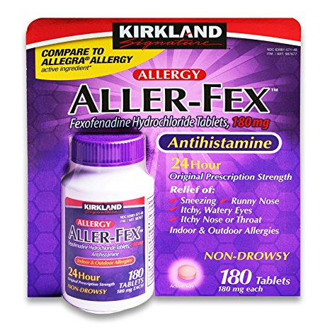 Kirkland Signature Aller-Fex , 180 mg 180 Tablets