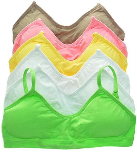 ToBeInStyle Girls' Basic Color Seamless Padded Training Bras