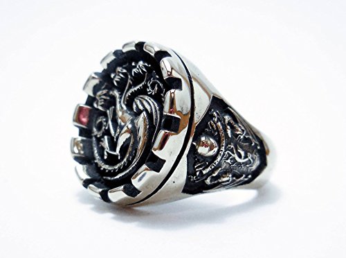 House Targaryen Ring, Game of Thrones, House of Targaryen, Games Of Thrones House Targaryen Ring, Dragon, 925 sterling silver ring
