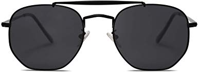 SOJOS Classic Aviator Polarized Square Sunglasses for Men and Women Mirrored Lens COLONEL