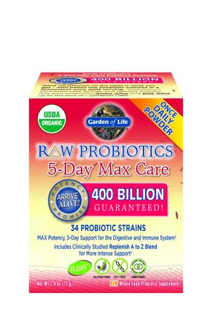 Garden of Life Raw Probiotics 5 Day Max Care, 75 Gram