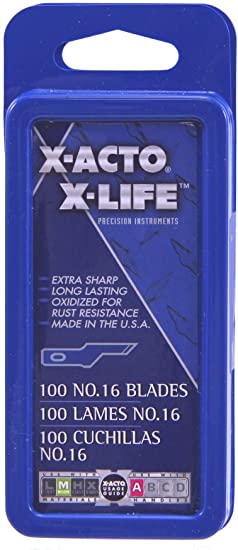 X-Acto X-Life No.16 Scoring Blade, 100-Pack (X616)