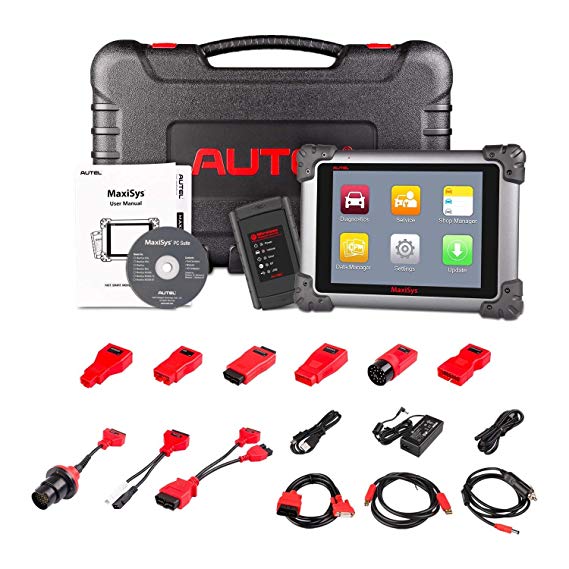 Autel Maxisys MS908 Diagnostic Scan Tool Android Analysis System with Advanced Coding Full Modules with Free Update Online, OE-Level Diagnostics OBD2 Code Scanner