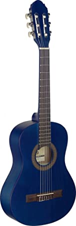 Stagg 6 String C410 M Blue 1/2 Size Classical Guitar-Natural