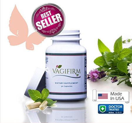 Vagifirm Pills 1 Month Supply - Most Effective Natural Vaginal Tightening Product Doctor Trusted Certified with 100 Moneyback Guarantee