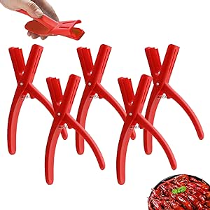 Crawfish Peeler, Best Kitchen Gadgets 2024, Crawfish Sheller, Portable Lightweight Kitchen Gadget, Efficient Crayfish Shelling Device (Red-5pcs)