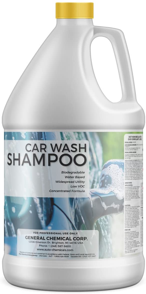 AutoGeneral - Car Wash Shampoo - Concentrated Pre-Wax Wash For Auto Detailing - Foaming Soap - Biodegradable, PH Balanced, and Low-VOC Formula - For Automotive Exteriors - 1 Gallon Jug