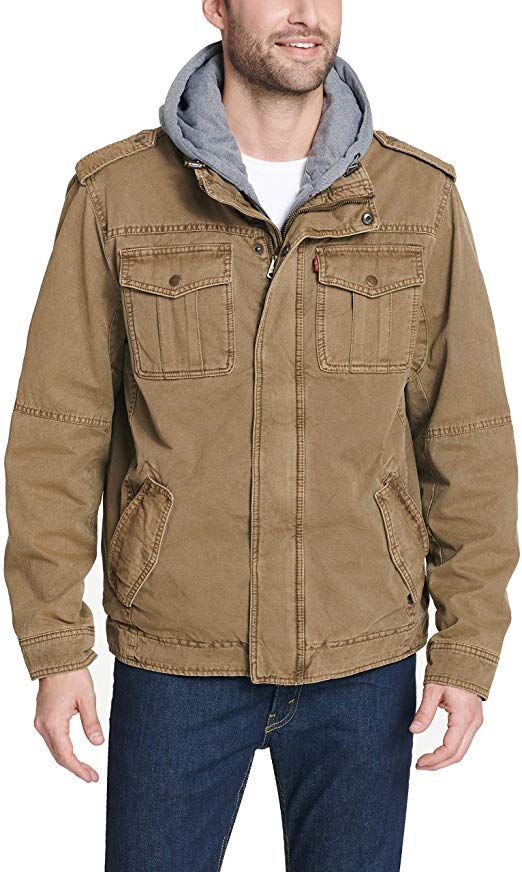 Levi's Men's Four-Pocket Hooded Jacket (Regular and Big and Tall Sizes)