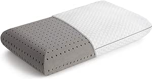 LINENSPA Bamboo Charcoal Ventilated Memory Foam Pillow - Activated Charcoal Infusion - Neck Support - Breathable - King