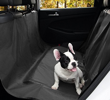 100% Waterproof Pet Seat Cover, Dog Hammock Backseat Cover for Cars/ SUVs/ Trucks, Standard SIze(55"x58"), Foldabe,Washale& Durable by Patas Lague