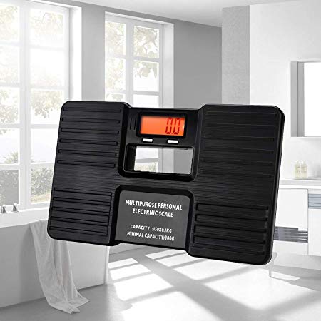 Small Digital Body Weight Bathroom Scale For Travel Dorm Home Office, 0.8lb~330lb/0.3KG~150KG