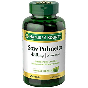 Nature's Bounty Saw Palmetto 450 mg Capsules 250 ea (Pack of 4)