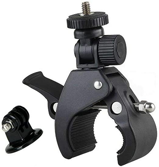 "HEAVY DUTY" Bicycle Motorbike Handlebar Mount Clamp Holder for Kitvision Escape   Action Cameras: GoPro Hero, SJ4000, GoXtreme, Activeoen, EE 4GEE or Digital Compact  DSLR Cameras for Bikes or Bars