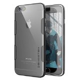 iPhone 6s Plus Case Ghostek Cloak Series for Apple iPhone 66s Plus Slim Protective Soft Cover Case Tempered Glass Screen Protector Lifetime Warranty Exchange Aluminum Bumper Clear TPU Space Grey