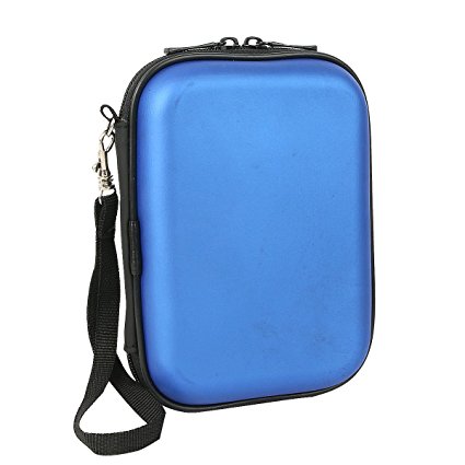 co2CREA Carrying Travel Storage Orgnizer Case Bag for Polaroid ZIP Mobile Printer ZINK Zero Ink Printing Technology fits POLZ2X350 2x3-Inch Premium Zink Photo Paper-Blue