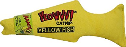 Yeowww! Catnip Toy, Yellow Fish