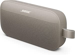 Amazon.com: Bose New SoundLink Flex Portable Bluetooth Speaker (2nd Gen), Portable Outdoor Speaker with Hi-Fi Audio, Up to 12 Hours Battery Life, Waterproof and Dustproof, Sandstone