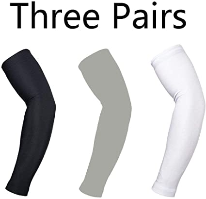 Xhwykzz UV Protection Cooling Arm Sleeves - UPF 50 Long Sun Sleeves for Men & Women. Perfect for Cycling, Driving, Running, Basketball, Football & Outdoor Activities. Performance Stretch & Moisture Wicking