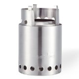 Solo Stove Titan - Larger Version of Original Solo Stove Lightweight Wood Burning Stove Compact Kit for Backpacking Camping Survival Burns Twigs - No Batteries or Liquid Fuel Canisters Needed