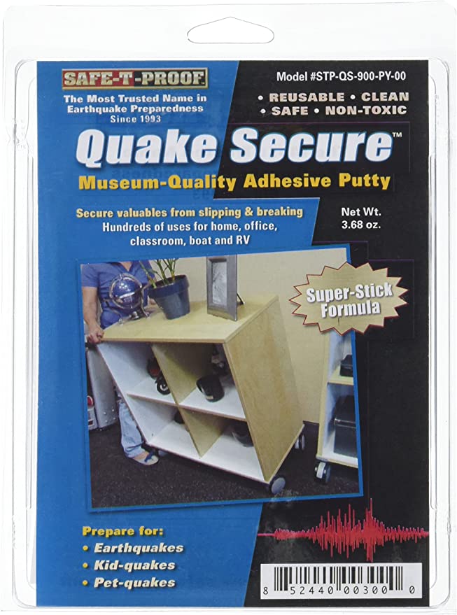 Quake Secure Museum Quality Adhesive, Putty
