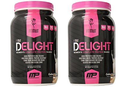 FitMiss Delight Nutritional Shake Cookies & Cream 2lb [2 Pack]